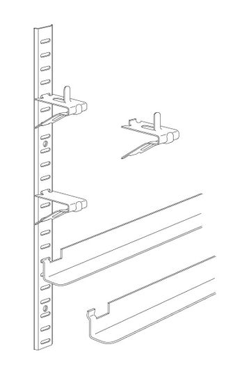 Shelving Strips and Clips