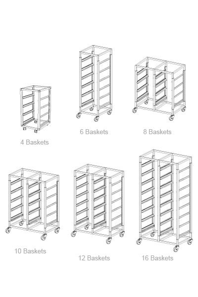 Trolley Glass Basket